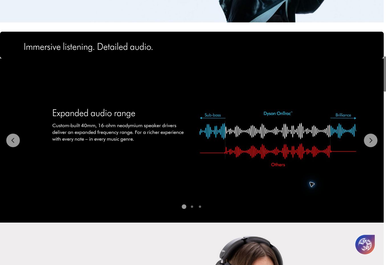 From specification to benefit: Expanded audio range explained in the context of listening.